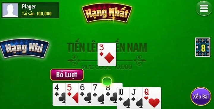 Mẹo chơi Tiến Lên Miền Nam khi đối thủ mạnh hiệu quả